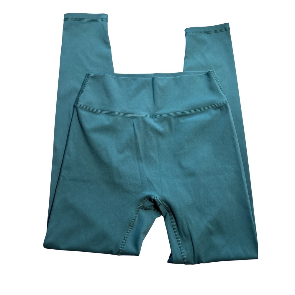Bucked Up Womens L High Waisted Athletic Leggings Teal Green‎ Yoga Gym Pants Gym